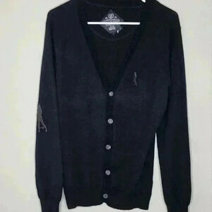 Plain Jane Homme Black Cardigan Size Large